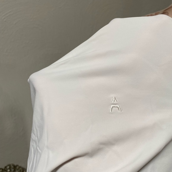 Aday Something Borrowed Blouse Button Down Shirt White L - Picture 9 of 9